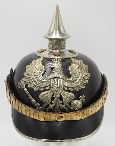 Prussian Pioneer Officer Pickelhaube Visuel 1 principal